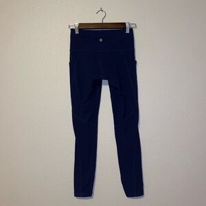 Athleta XS Petite Navy Pocket Leggings